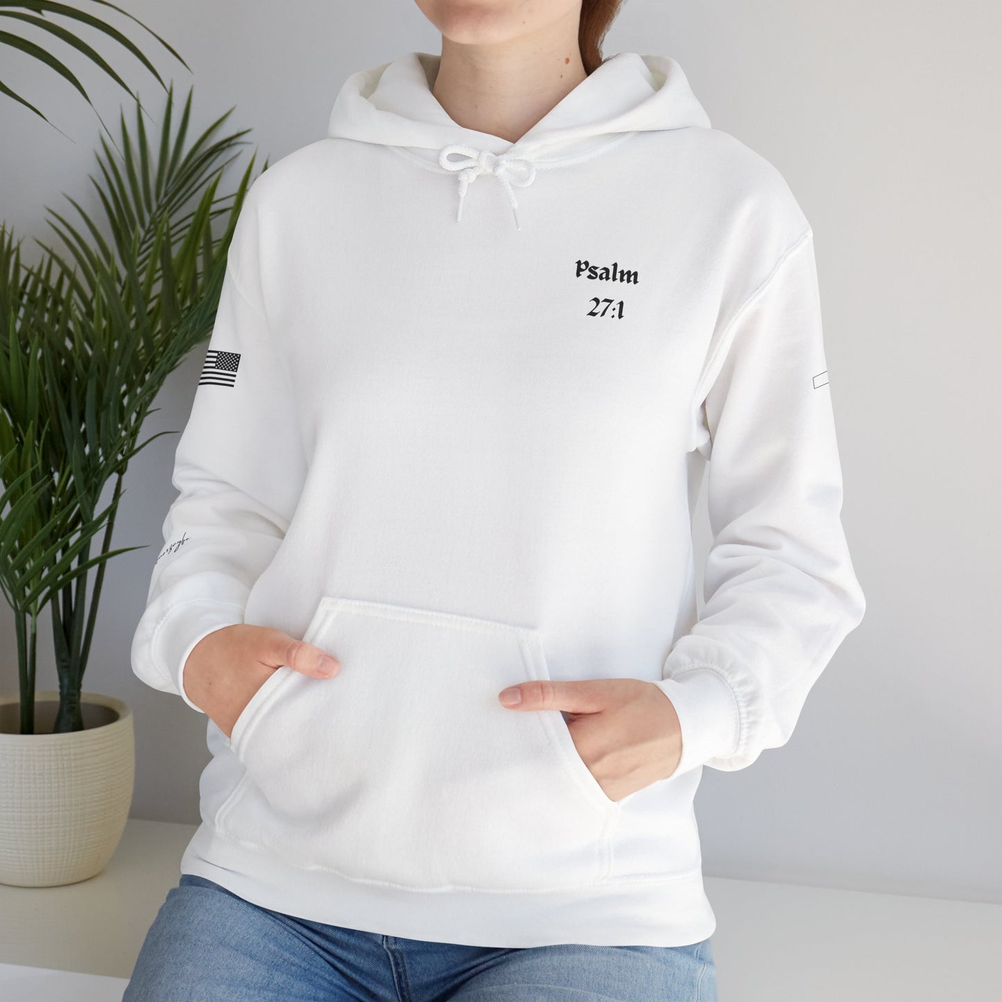 Psalm 27:1, Hoodie, Unisex Heavy Blend Sweatshirt
