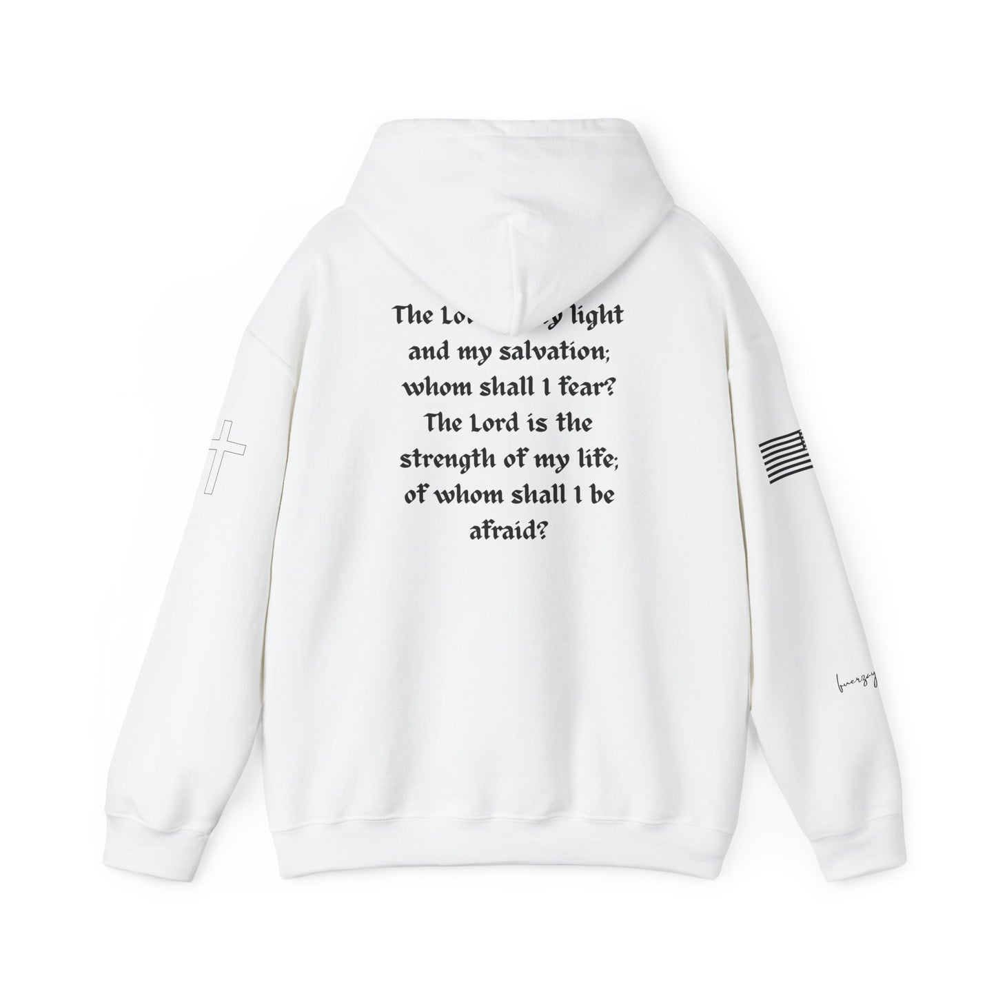 Psalm 27:1, Hoodie, Unisex Heavy Blend Sweatshirt