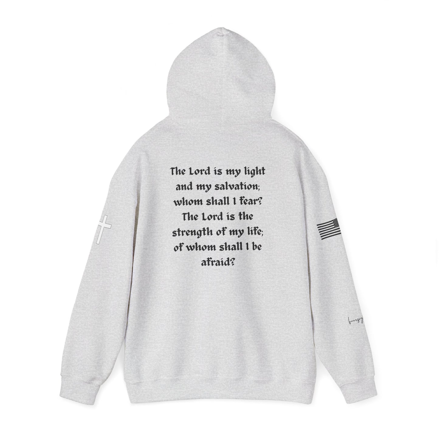 Psalm 27:1, Hoodie, Unisex Heavy Blend Sweatshirt