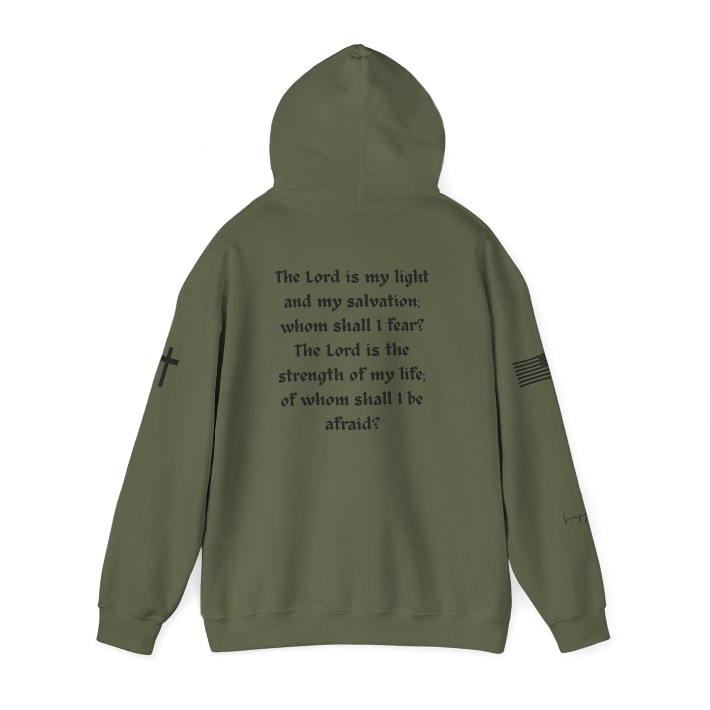 Psalm 27:1, Unisex Heavy Blend Sweatshirt