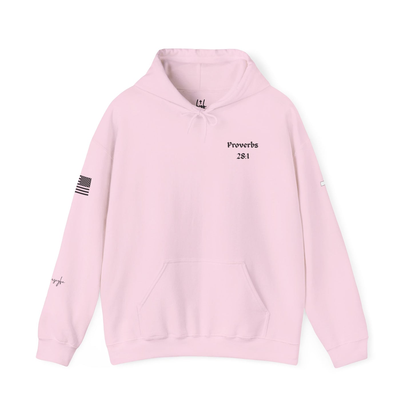 Proverbs 28:1, Hoodie, Unisex Heavy Blend Sweatshirt