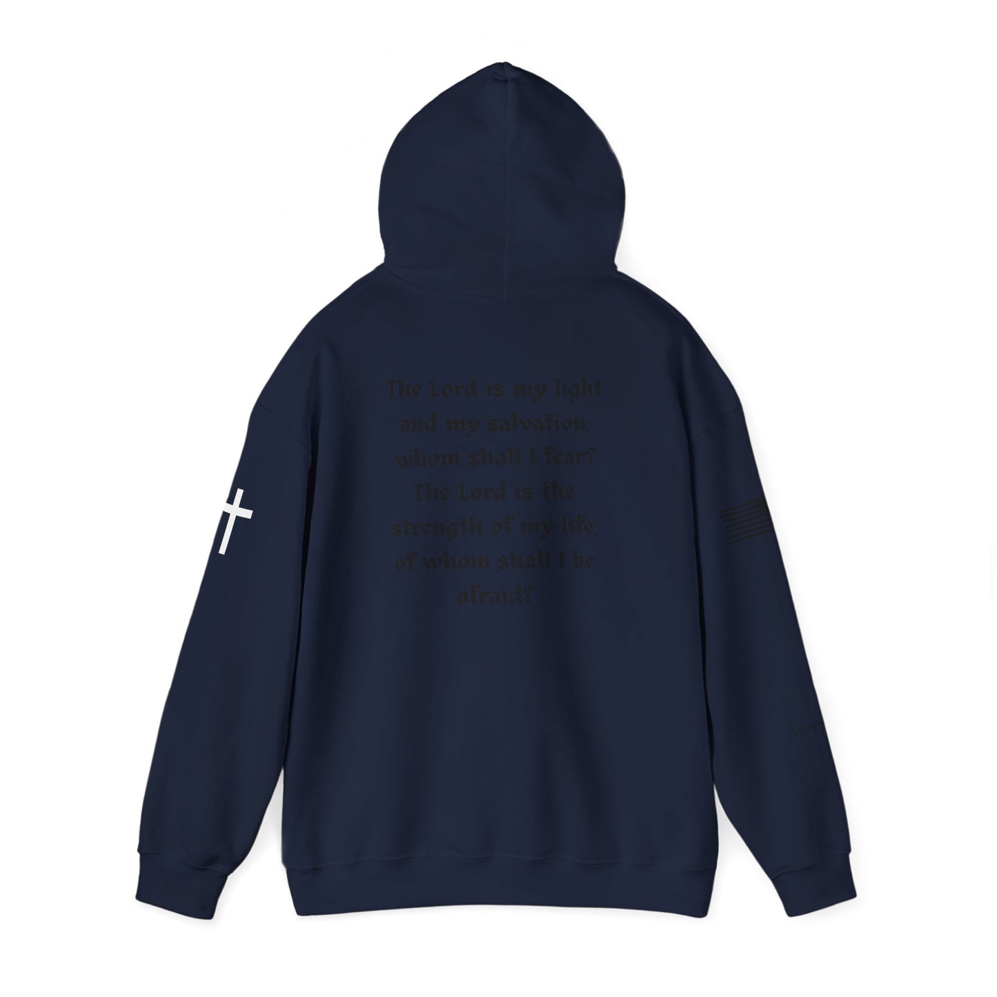 Psalm 27:1, Hoodie, Unisex Heavy Blend Sweatshirt