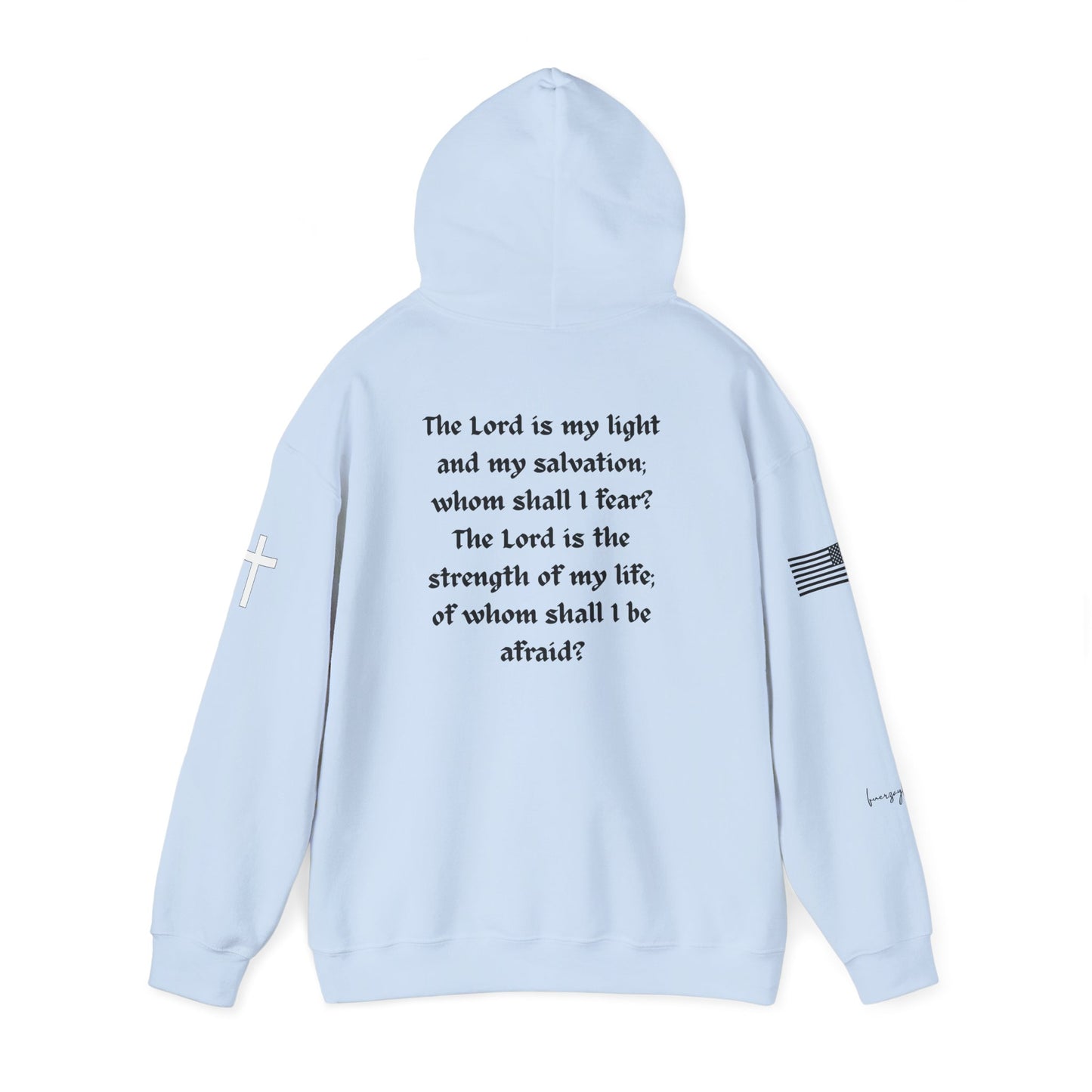 Psalm 27:1, Hoodie, Unisex Heavy Blend Sweatshirt