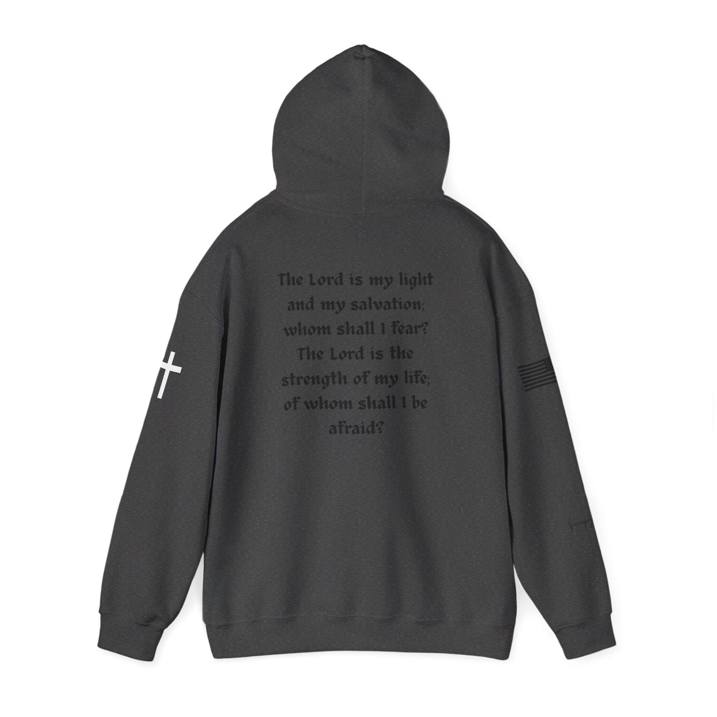 Psalm 27:1, Hoodie, Unisex Heavy Blend Sweatshirt