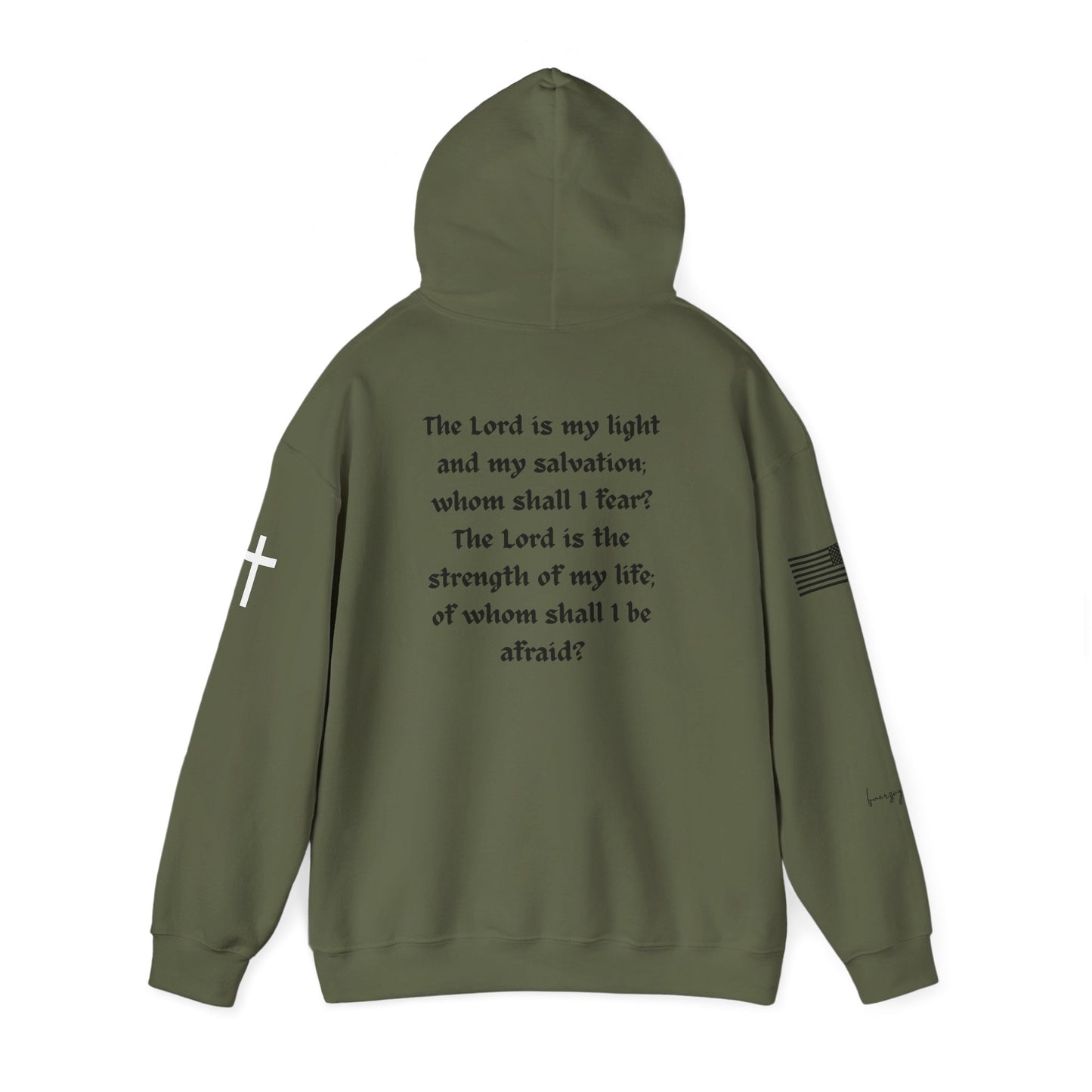 Psalm 27:1, Hoodie, Unisex Heavy Blend Sweatshirt