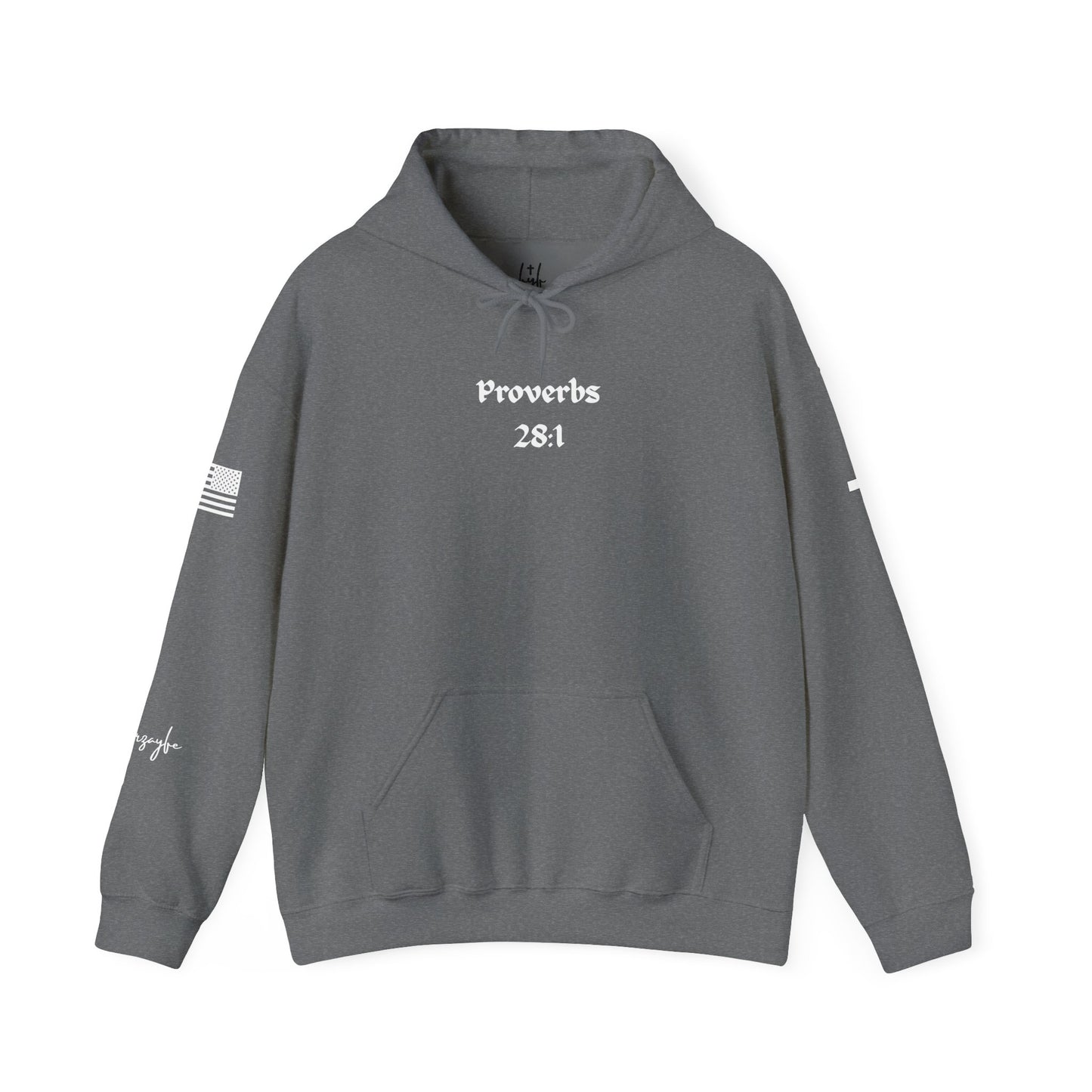 Proverbs 28:1, Unisex Heavy Blend Sweatshirt
