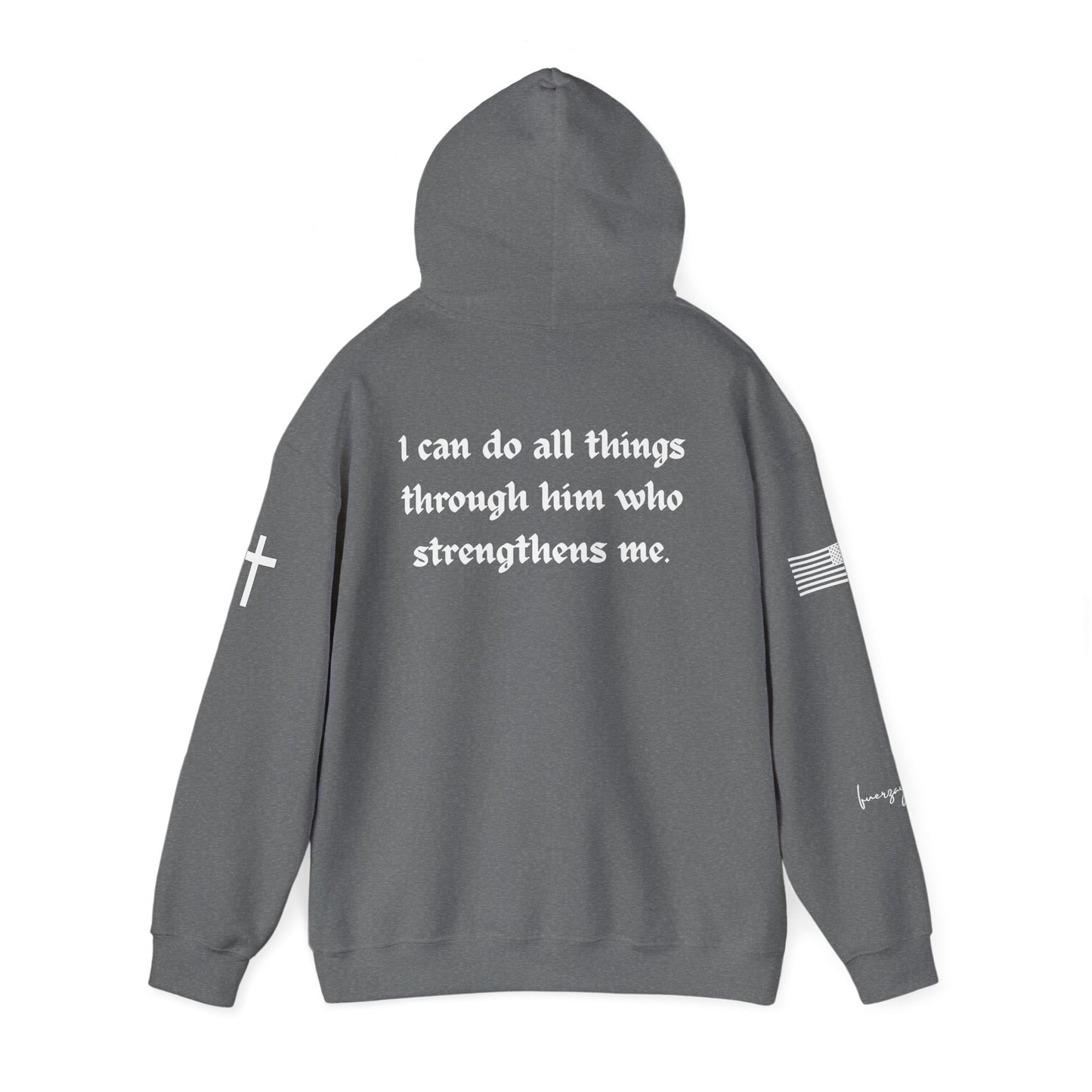 Philippians 4:13, Unisex Heavy Blend Sweatshirt