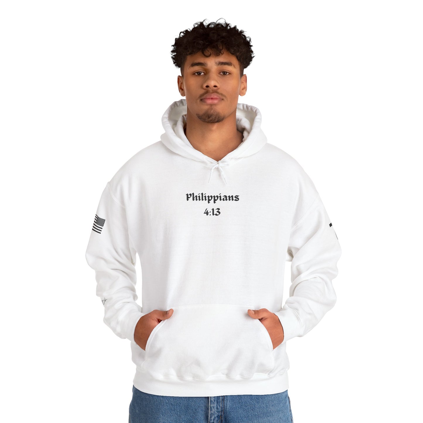 Philippians 4:13, Unisex Heavy Blend Sweatshirt