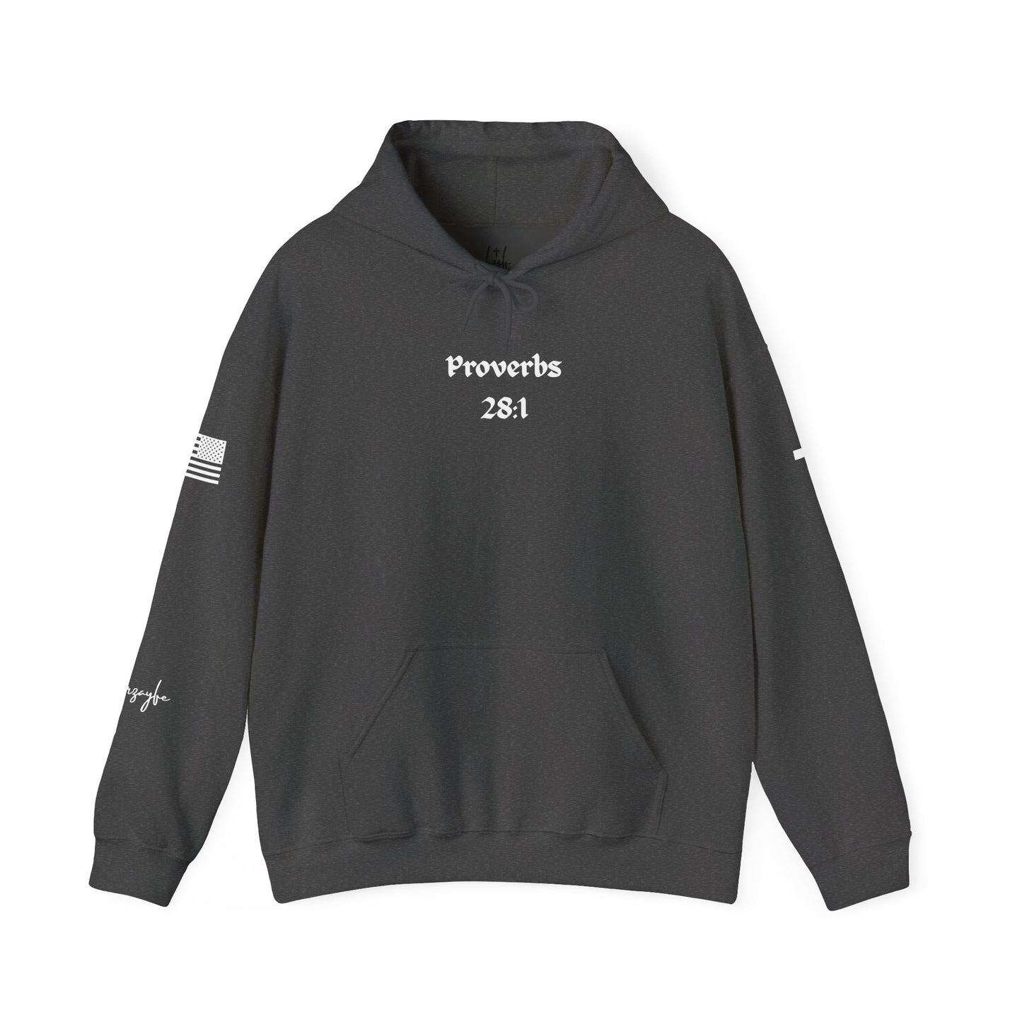 Proverbs 28:1, Unisex Heavy Blend Sweatshirt