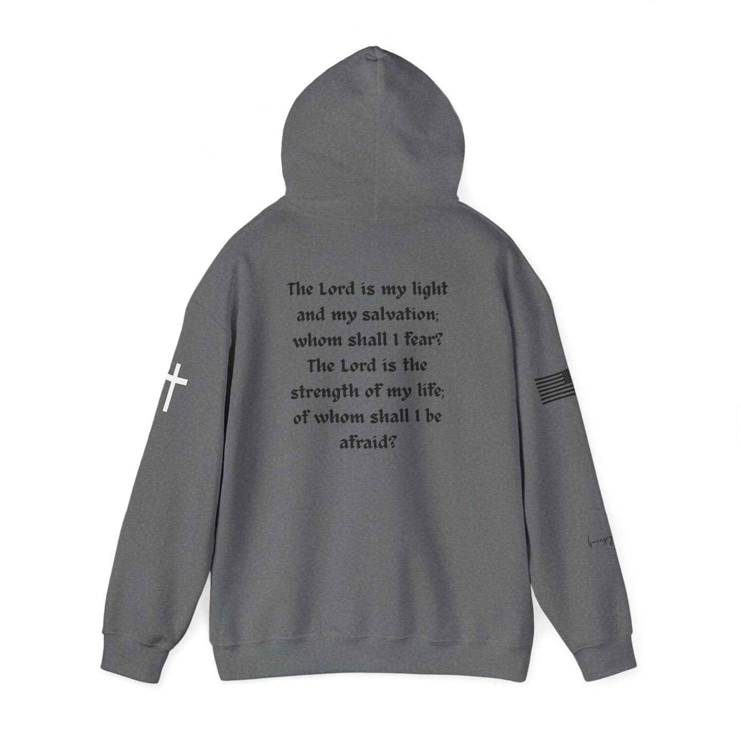 Psalm 27:1, Hoodie, Unisex Heavy Blend Sweatshirt