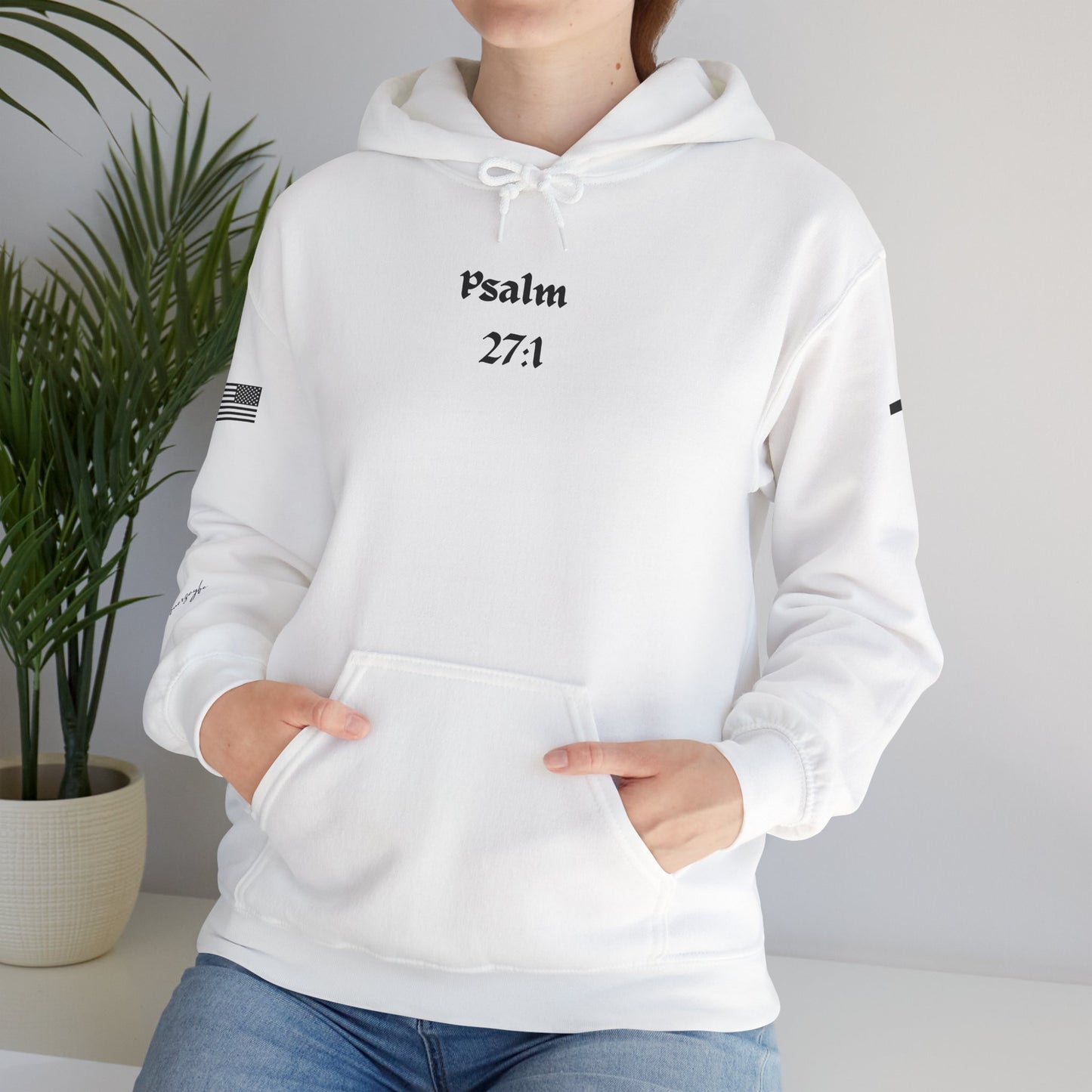 Psalm 27:1, Unisex Heavy Blend Sweatshirt