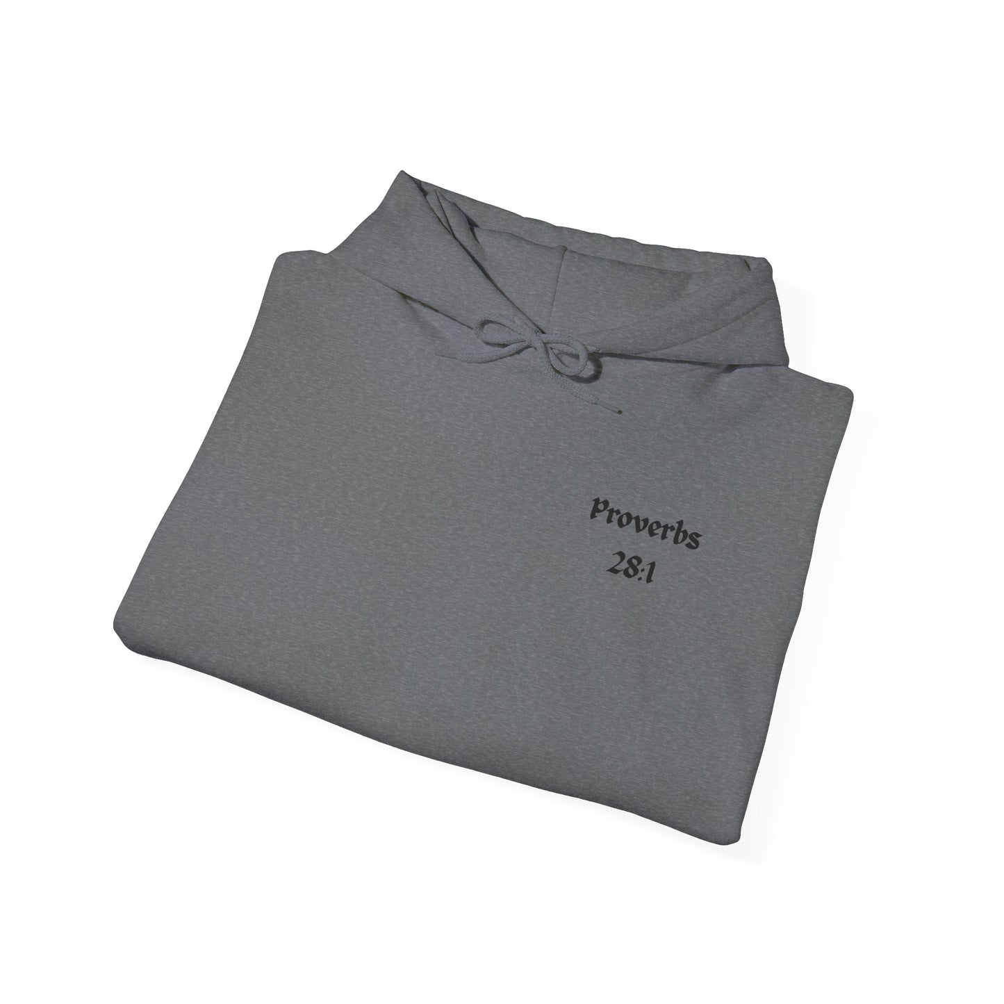 Proverbs 28:1, Hoodie, Unisex Heavy Blend Sweatshirt
