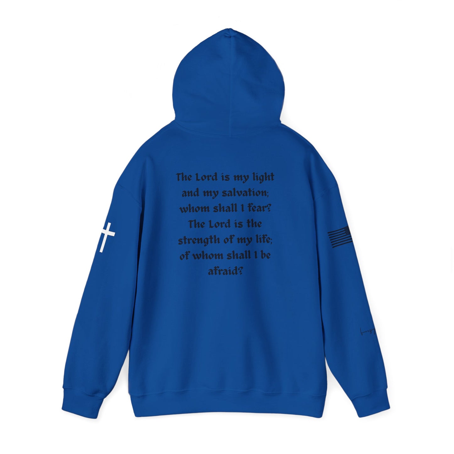 Psalm 27:1, Hoodie, Unisex Heavy Blend Sweatshirt