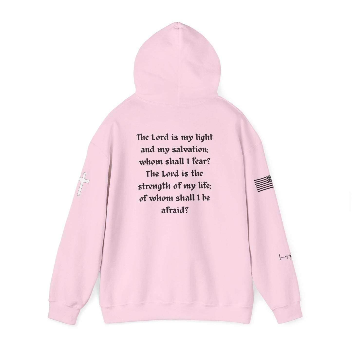 Psalm 27:1, Hoodie, Unisex Heavy Blend Sweatshirt