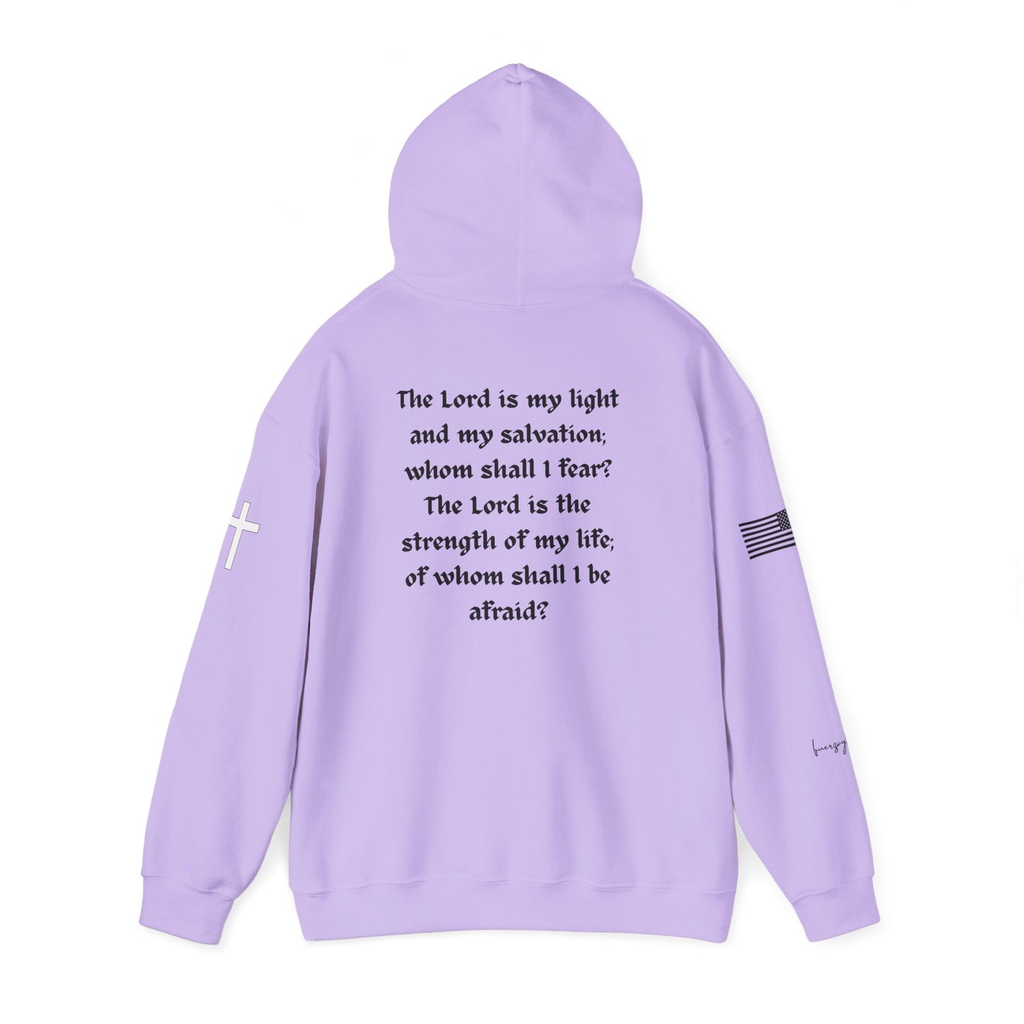 Psalm 27:1, Hoodie, Unisex Heavy Blend Sweatshirt