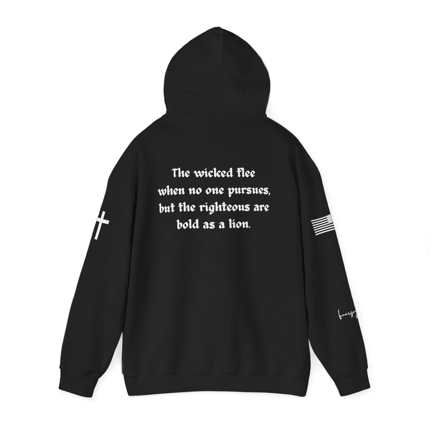 Proverbs 28:1, Unisex Heavy Blend Sweatshirt