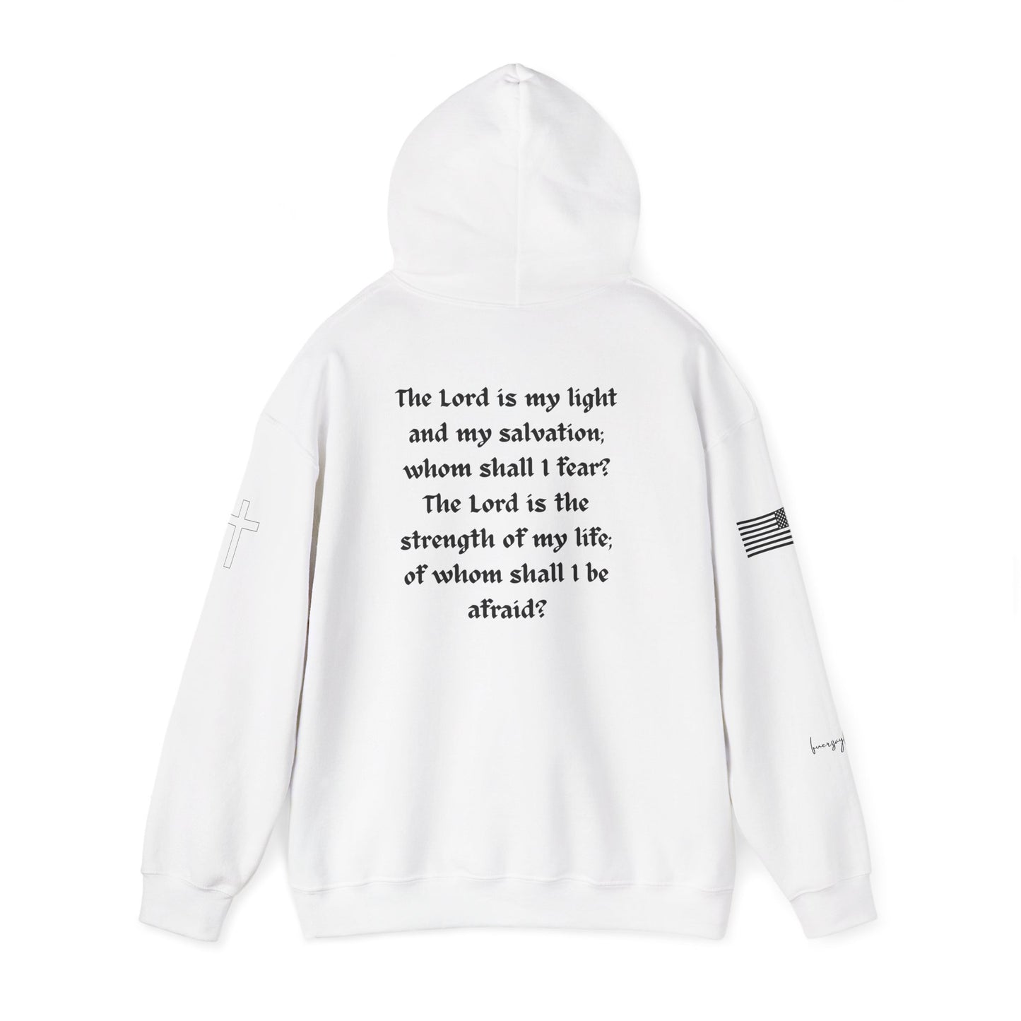 Psalm 27:1, Hoodie, Unisex Heavy Blend Sweatshirt