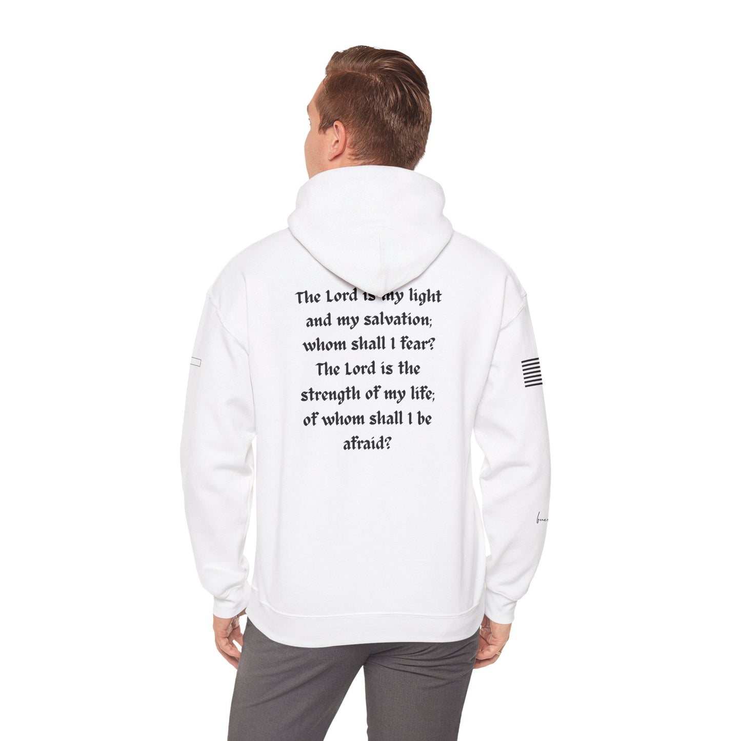 Psalm 27:1, Hoodie, Unisex Heavy Blend Sweatshirt