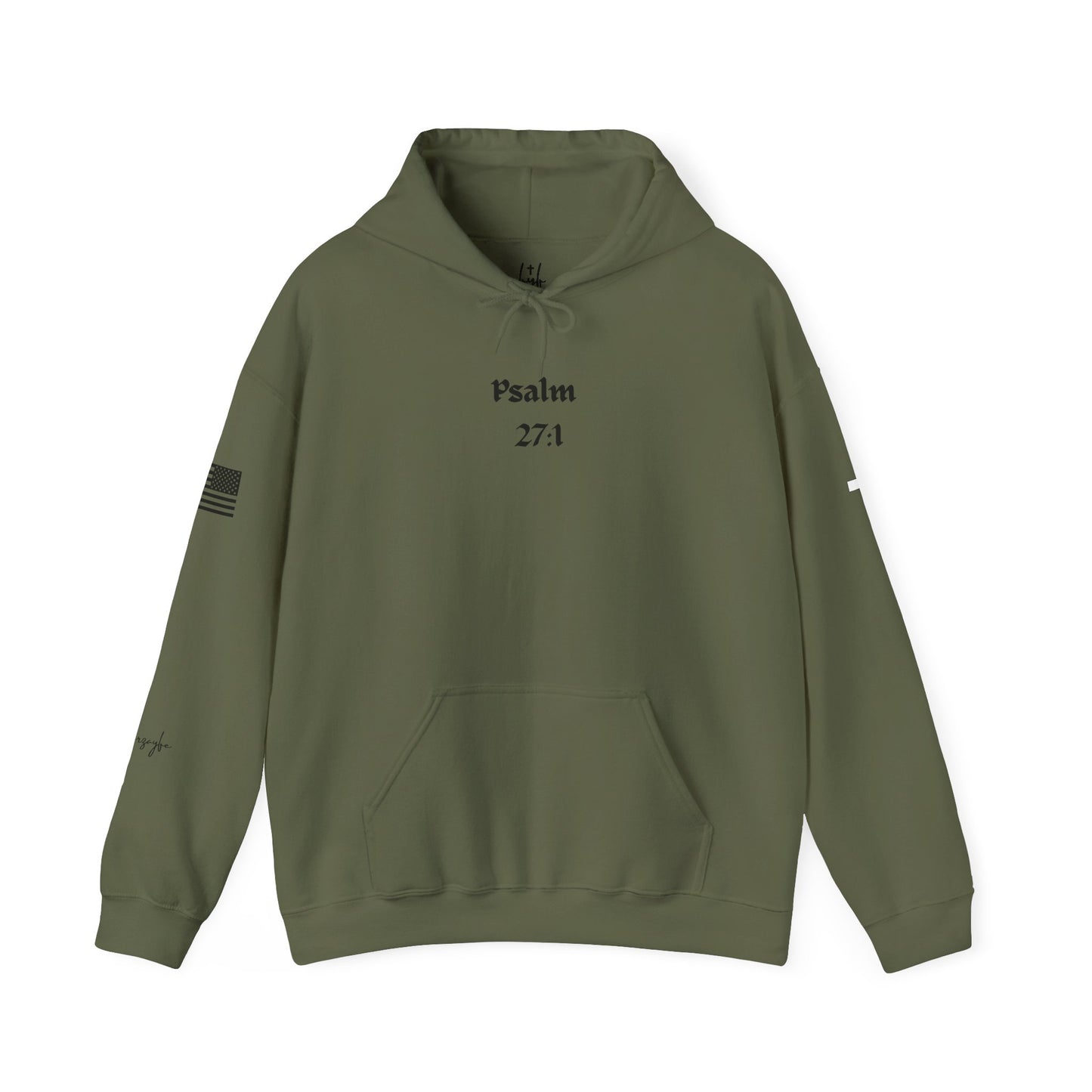 Psalm 27:1, Hoodie, Unisex Heavy Blend Sweatshirt