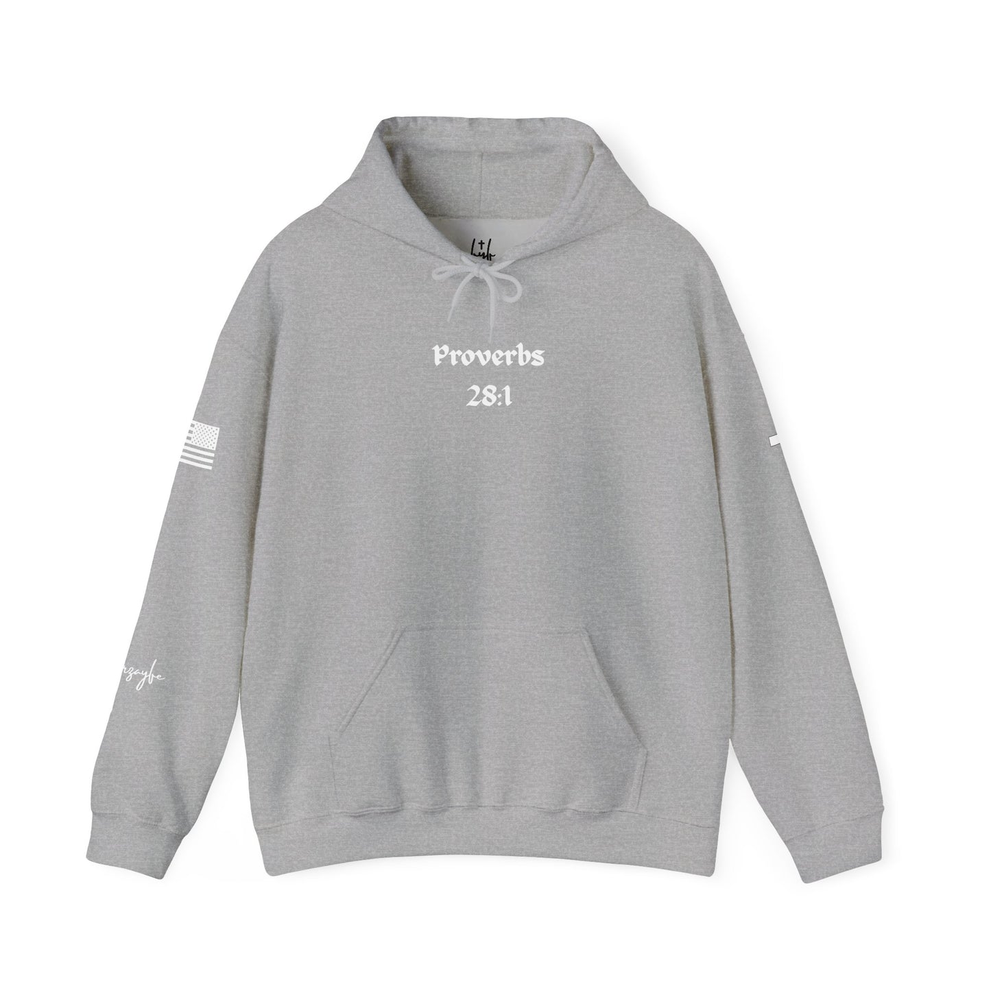 Proverbs 28:1, Unisex Heavy Blend Sweatshirt