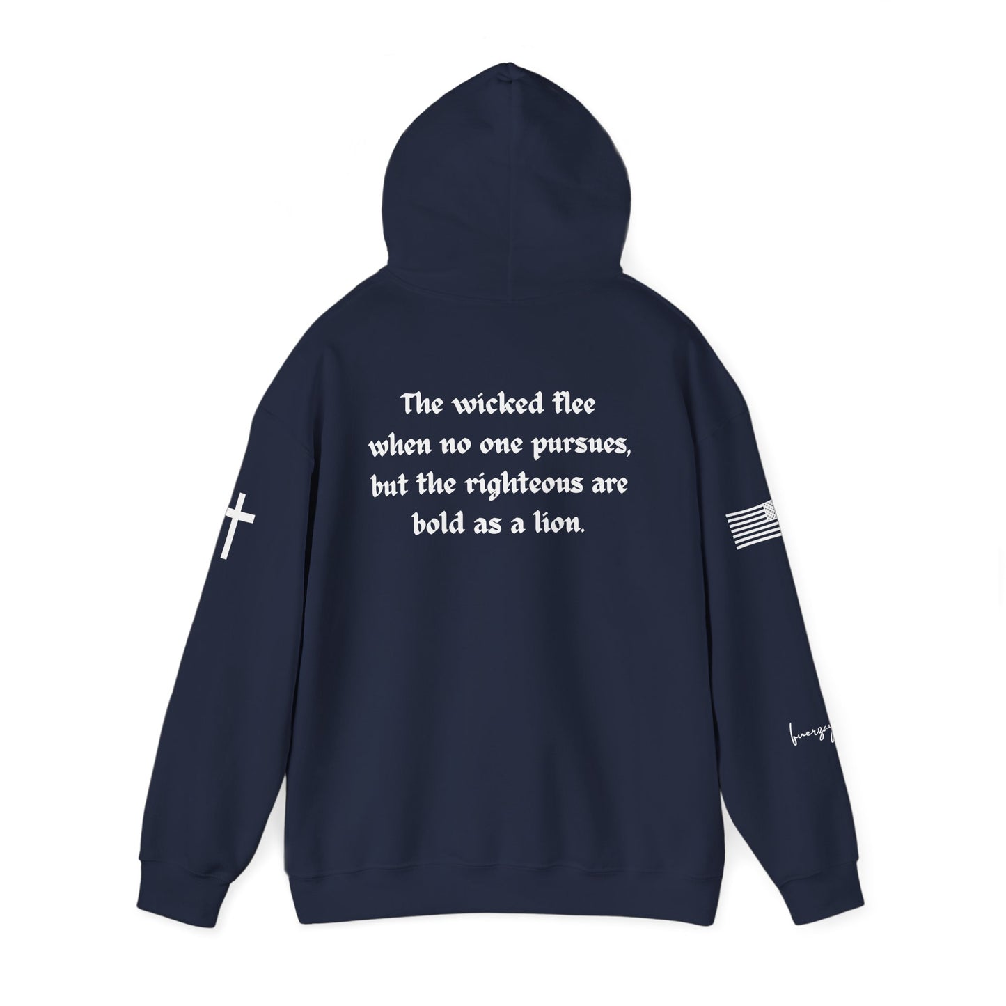 Proverbs 28:1, Unisex Heavy Blend Sweatshirt