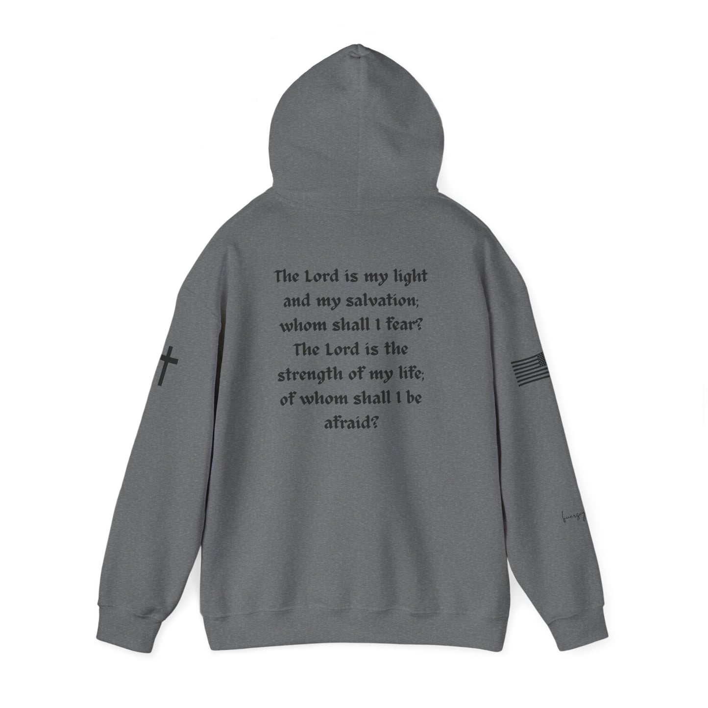 Psalm 27:1, Unisex Heavy Blend Sweatshirt