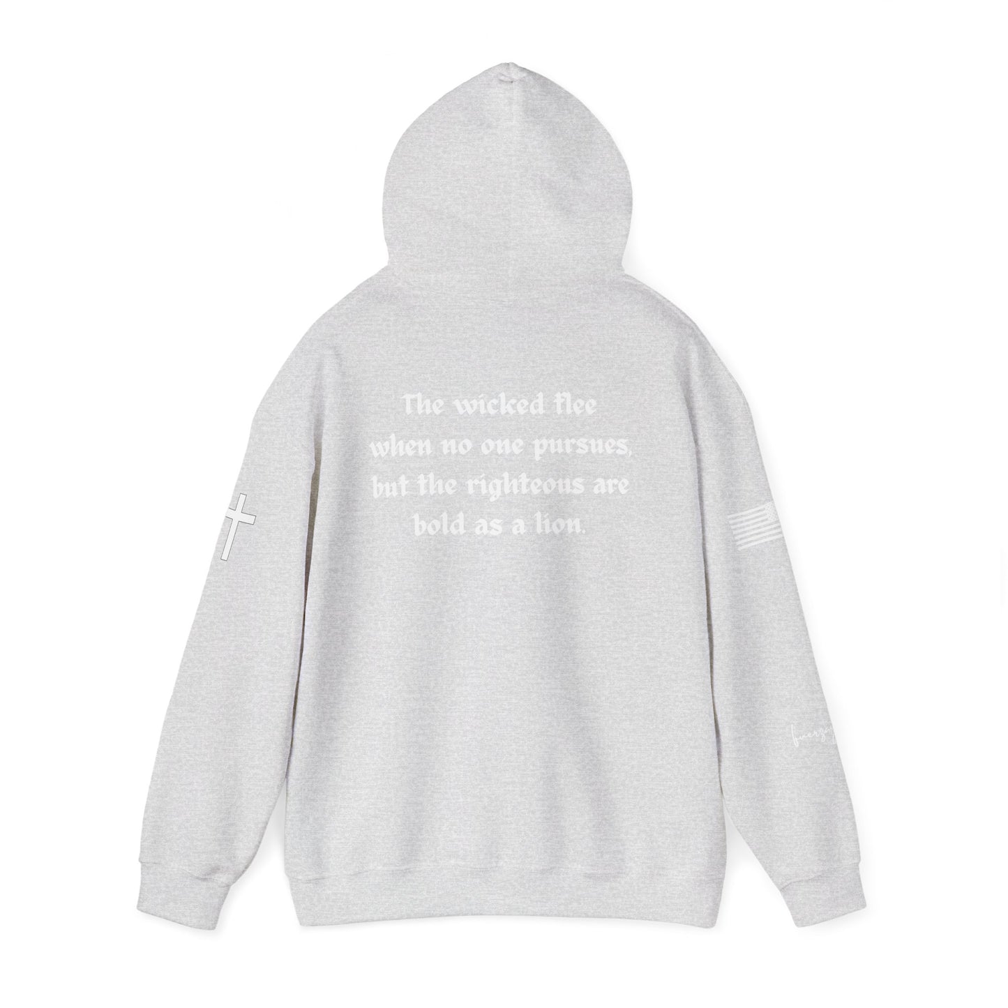 Proverbs 28:1, Unisex Heavy Blend Sweatshirt