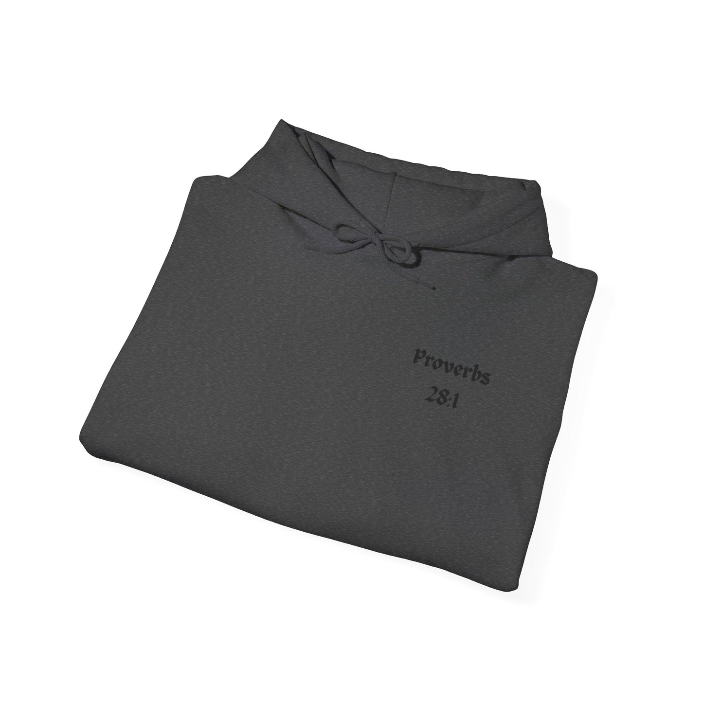 Proverbs 28:1, Hoodie, Unisex Heavy Blend Sweatshirt