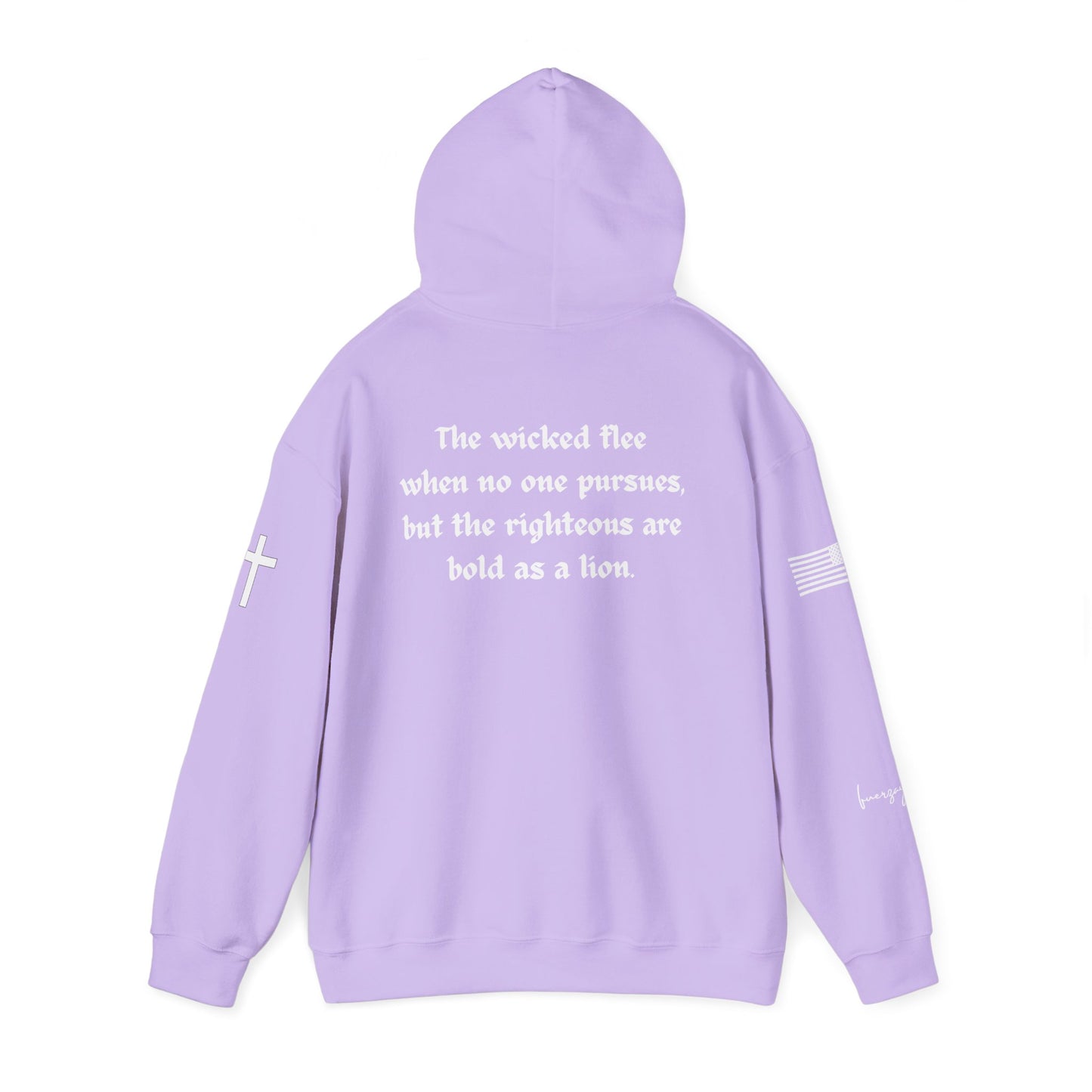 Proverbs 28:1, Unisex Heavy Blend Sweatshirt