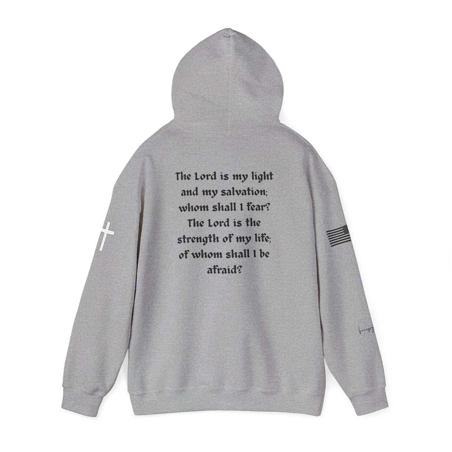 Psalm 27:1, Hoodie, Unisex Heavy Blend Sweatshirt