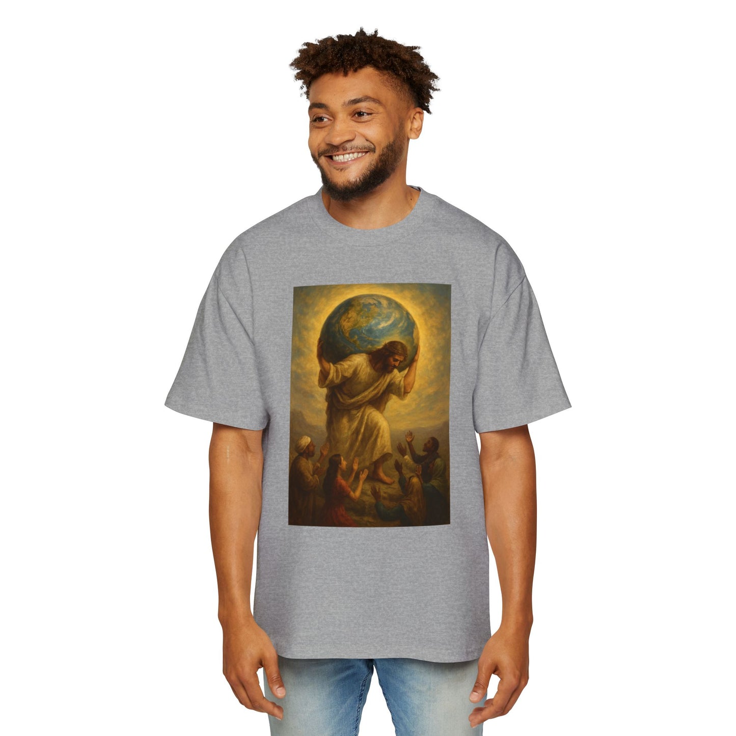 Jesus Christ carries the Earth