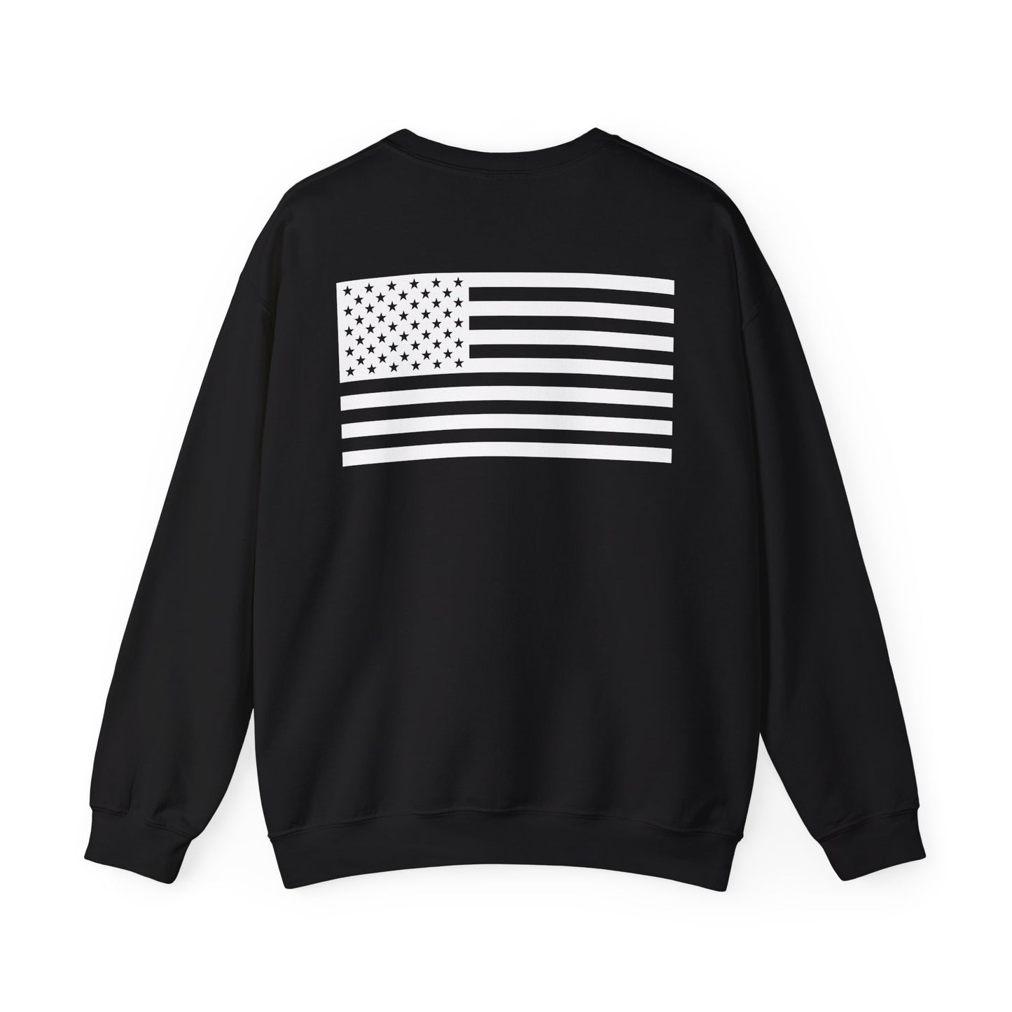 White Large Cross, Faith and Freedom, Crewneck Sweatshirt