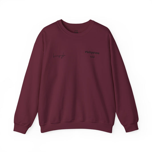 Philippians 4:13, Crewneck Sweatshirt