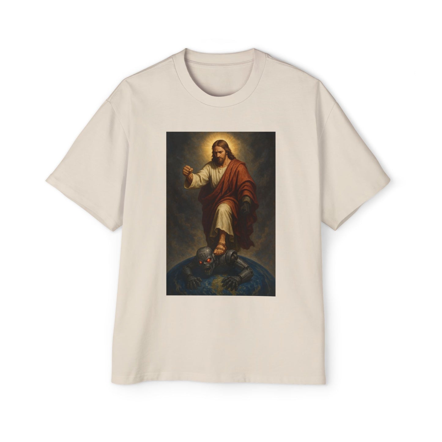 Jesus Christ Defeating AI