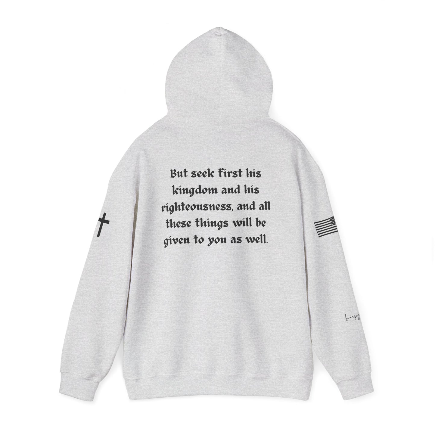 Matthew 6:33, Black Cross