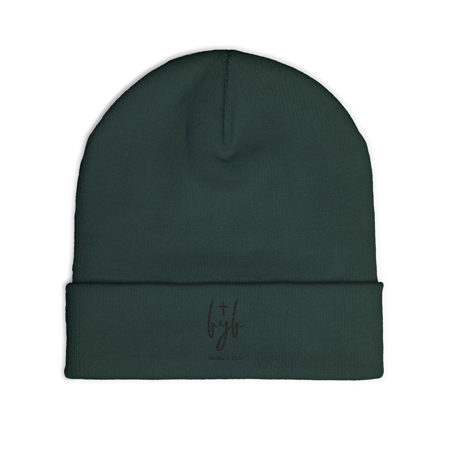 fuerzayfe logo Embroidered Knit Beanie
