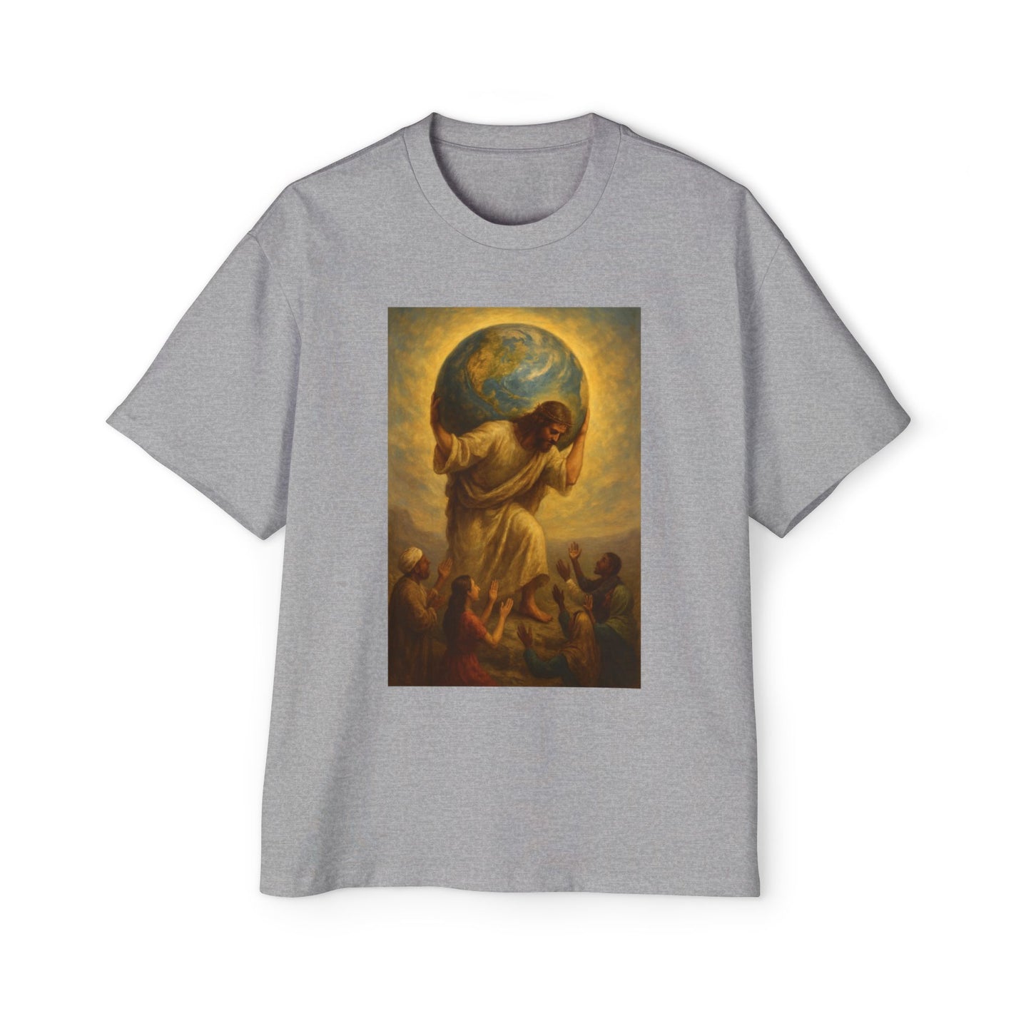 Jesus Christ carries the Earth