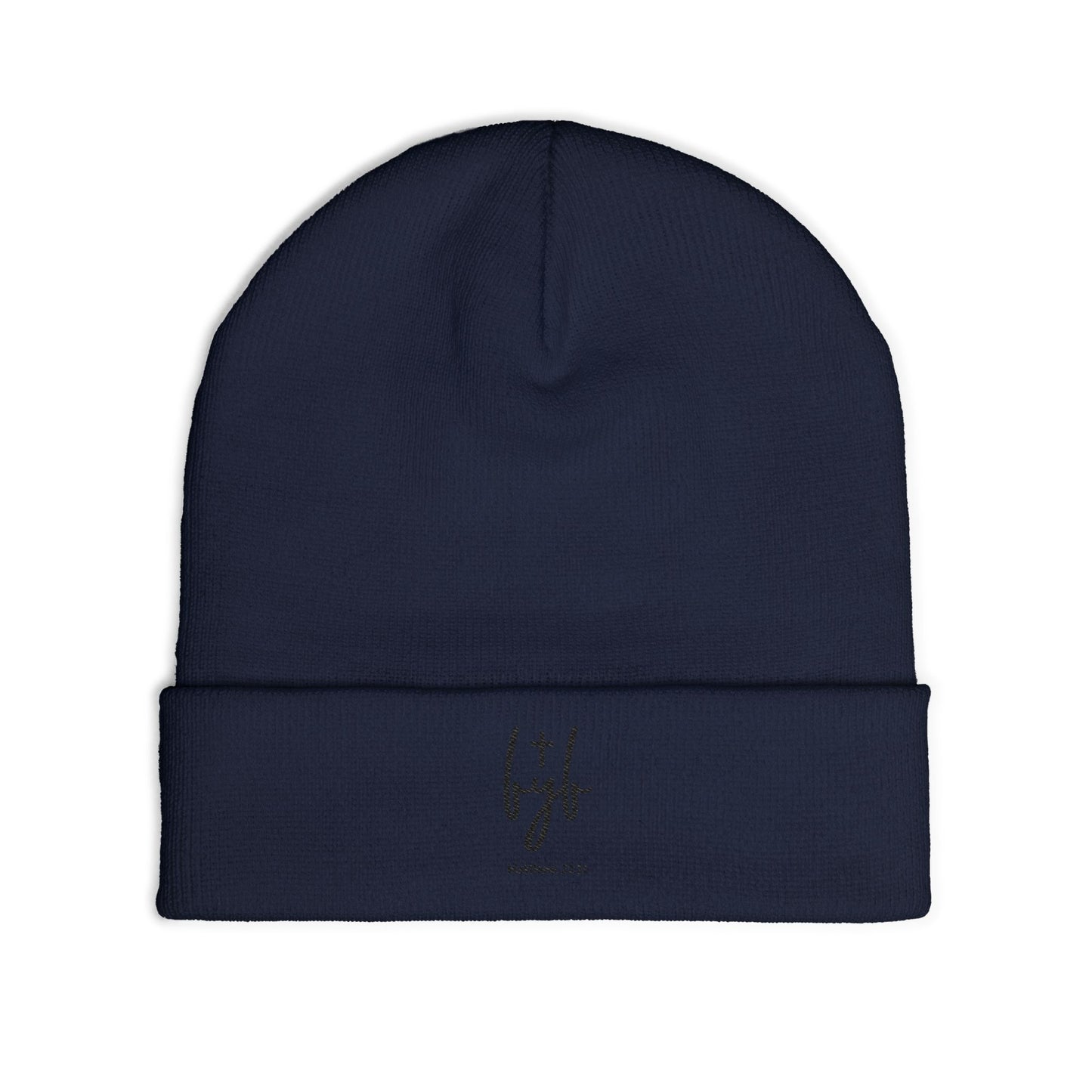 fuerzayfe logo Embroidered Knit Beanie