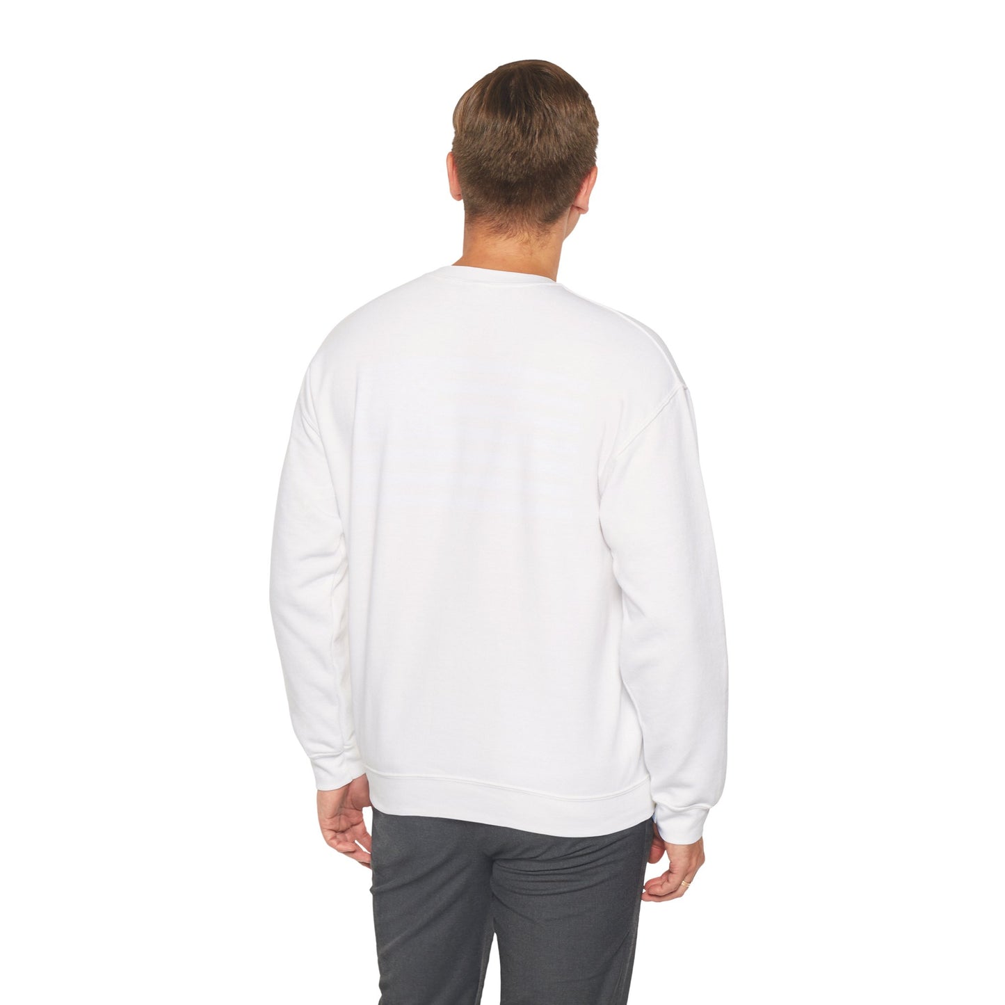 White Large Cross, Faith and Freedom, Crewneck Sweatshirt