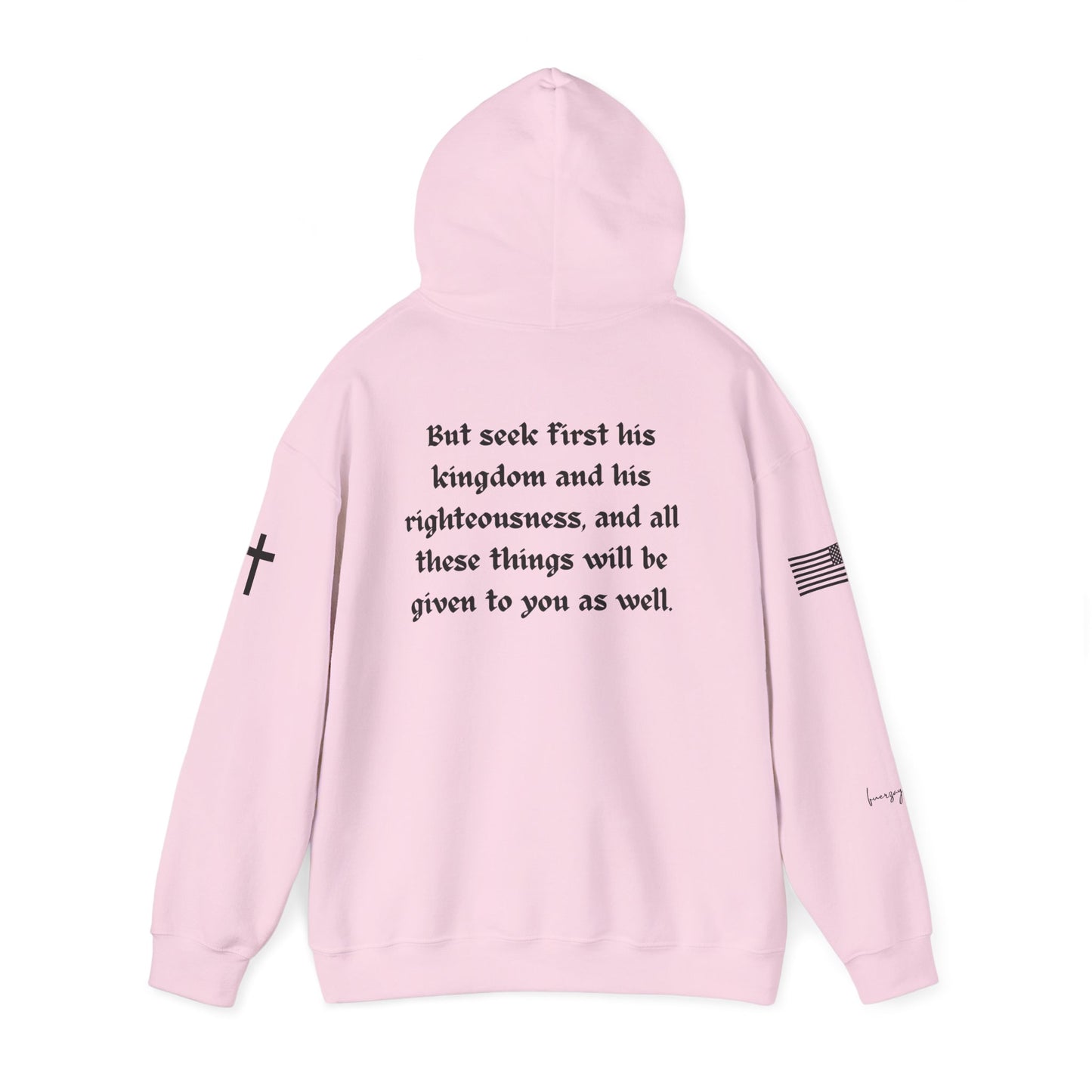 Matthew 6:33, Black Cross