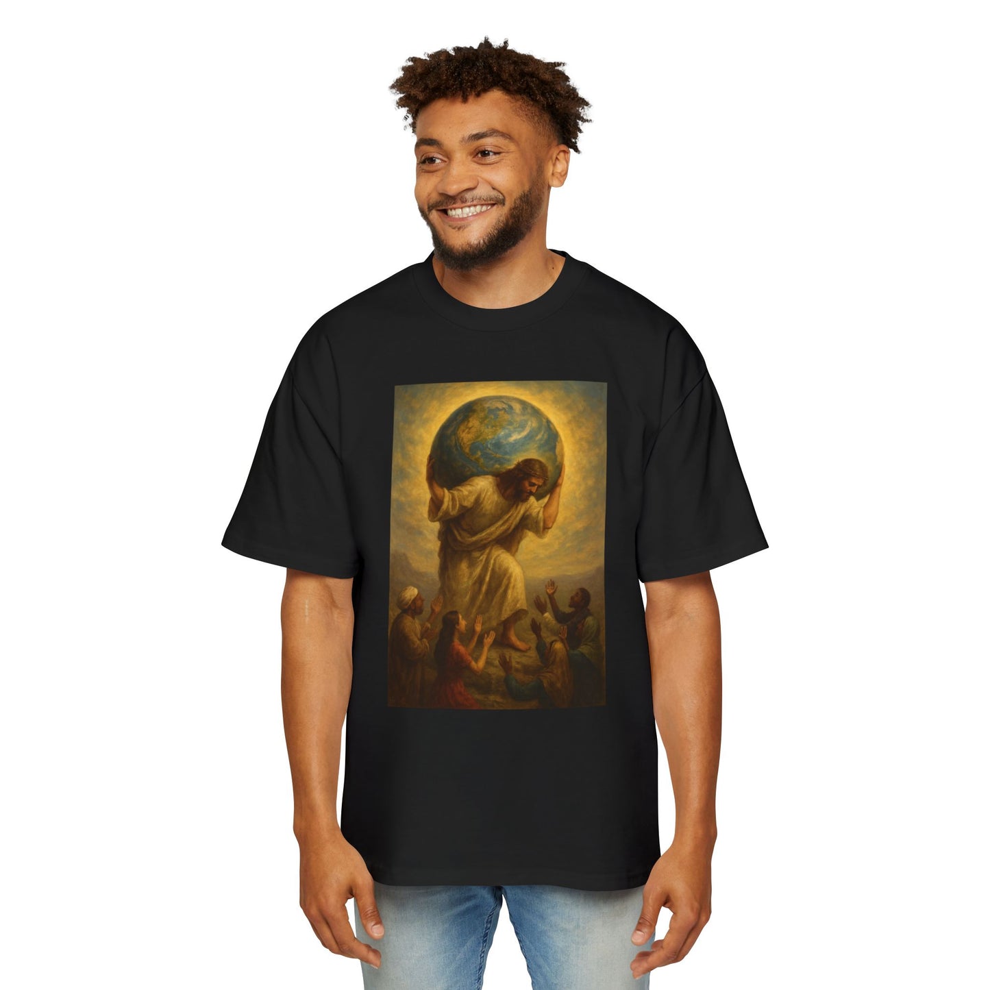 Jesus Christ carries the Earth